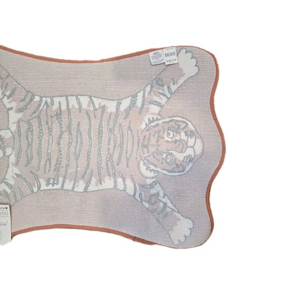 New Orange Tiger Shaped Rug Animals Bath Mat Area Rug Non-Slip Door Mat - Picture 2 of 2